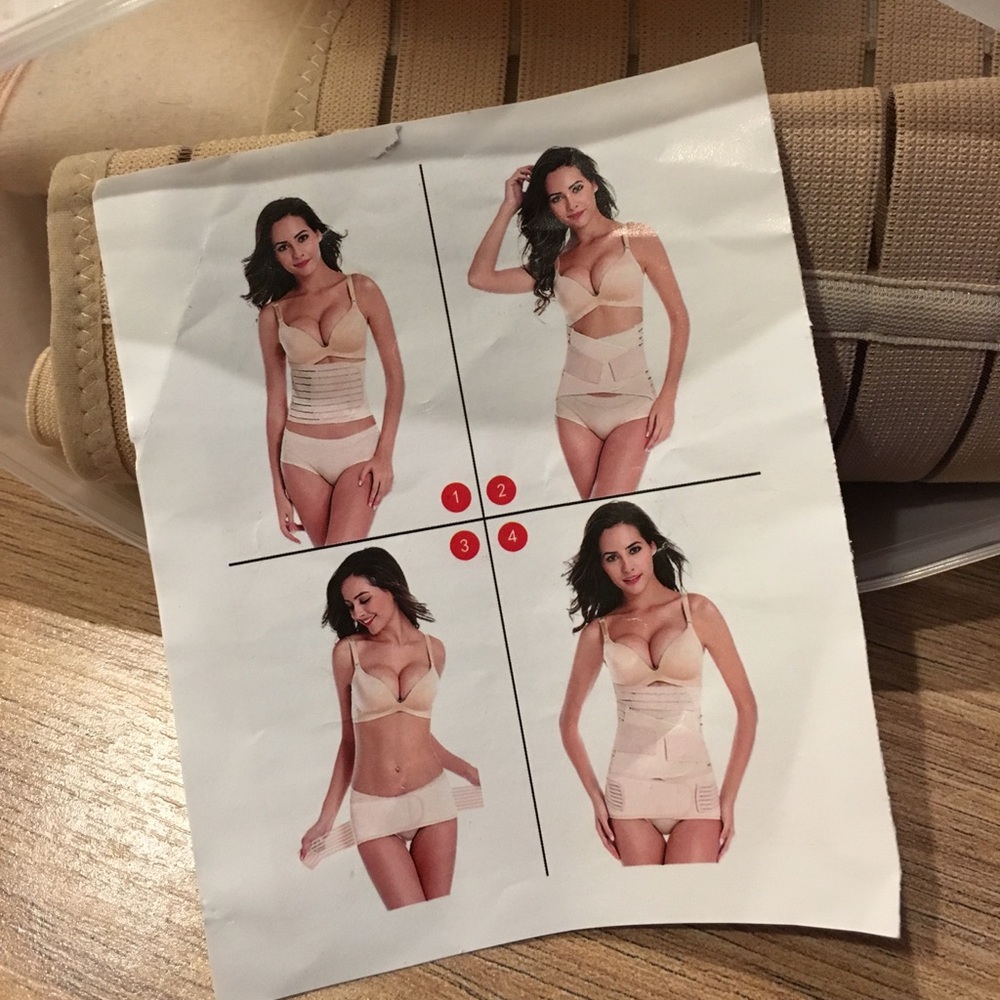 Postpartum Girdle Waist Trainer 3-piece Chongerfei